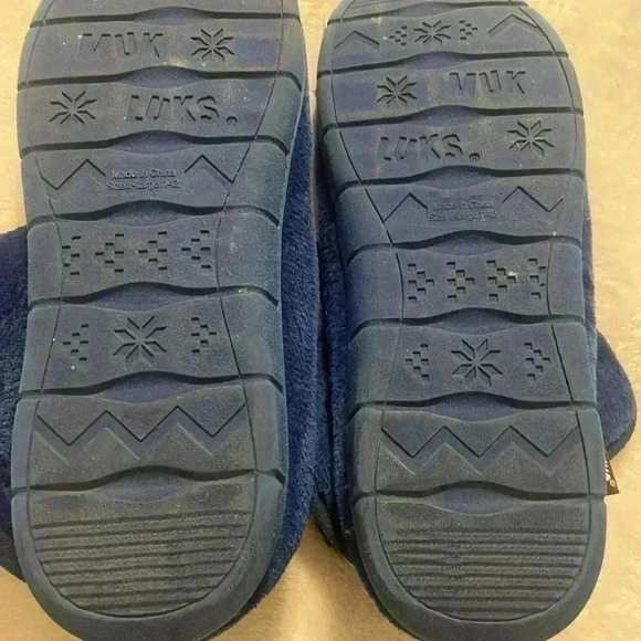 Muk Luks Women’s Slippers Porchia Blue with tassels. Size X Large 11-12 - Picture 9 of 10